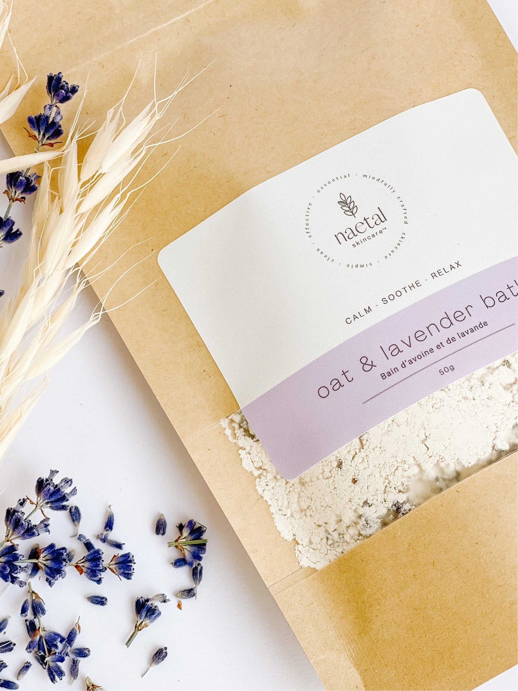 oat bath, colloidal oatmeal soothing and calming soak bath, simple ingredients bath, organic lavender, relaxing bath for moms and babies, pregnancy safe bath, eczema relief bath, eczema soak bath, baby skincare, postpartum skincare, gift ideas for mom, gift ideas for baby, baby shower gift