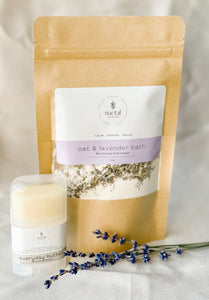 soothing and calming oat bath, colloidal oatmeal and organic lavender bath, relax and soothing oat bath, eczema prevention, eczema relief butter, eczema bath, calming and soothing bath, pregnancy safe, postpartum bath, everyday moisturizing solution